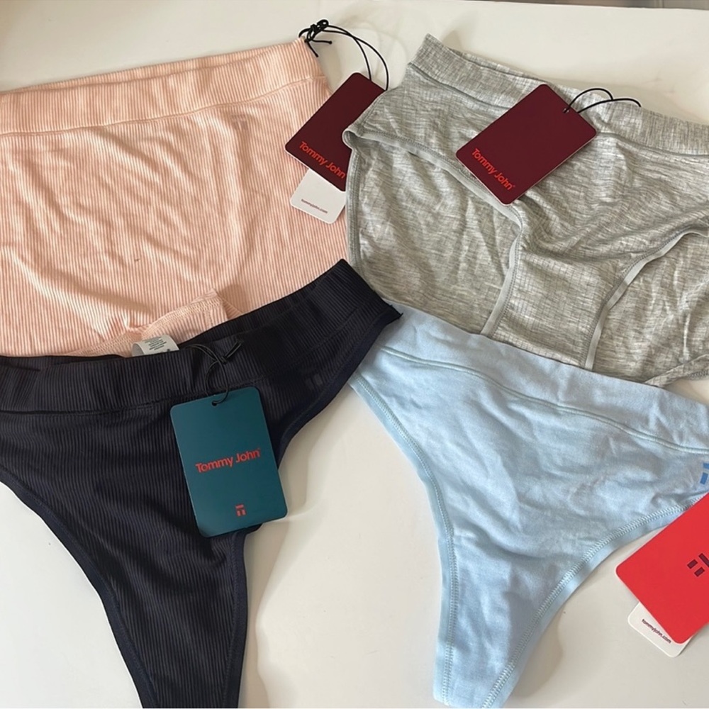 Tommy John Assortment of Panties - 4 Pairs. Size Small